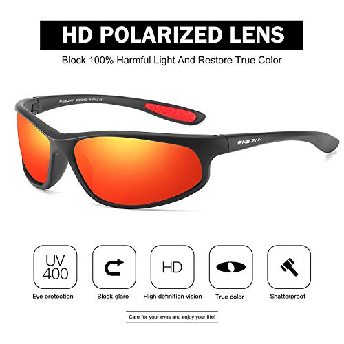 FAGUMA Polarized Sports Sunglasses For Men Cycling Driving Fishing UV400 Protection - Image 3