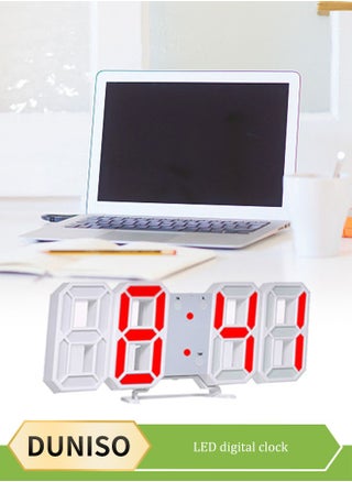 3D Digital Alarm Clock for Bedrooms, LED Display Digital Wall Clock with 12/24 Hour Date Temperature Display Dimmable Time Memory, Creative Digital Clock for Bedroom Kitchen Office - pzsku/Z2D26FEFDF8DFD2B11BC7Z/45/_/1736559295/b9d171c1-b4e4-44c2-8e33-6036532ce5d6