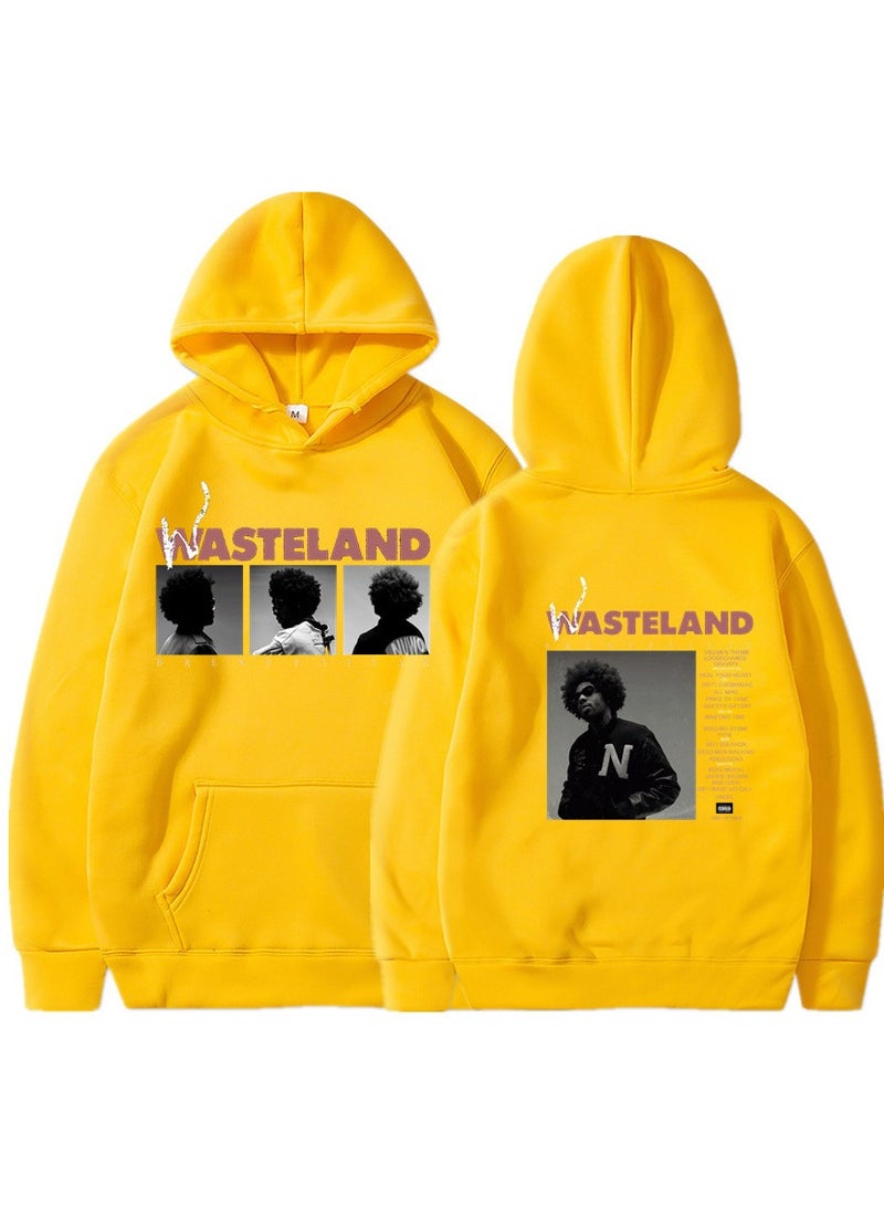 Wasteland Rock Graphic Fleece Hoodie – Unisex Outdoor Running & Sports Pullover - Image 1