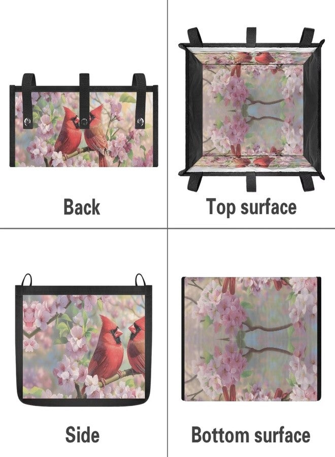 سلة مشاية Uorisanigo Cardinal Bird Floral للمشايات القابلة للطي والتدحرج، تُوضع أسفل مقعد المشاية، ملحقات حقيبة مشاية ذات سعة كبيرة للمشايات ذات الأربع عجلات لكبار السن - Image 5