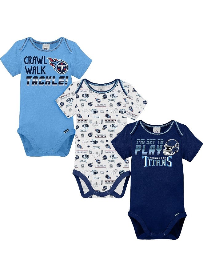 Gerber NFL Baby Boys 3 Pack Short Sleeve Bodysuit  - Image 1