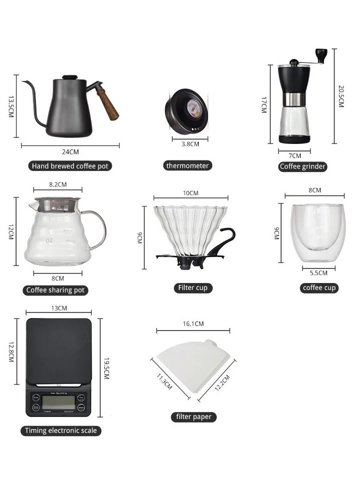 بيتشو طقم ماكينة صنع القهوة مع حقيبة حمل باللون الأسود سعة 600 مل - Image 5