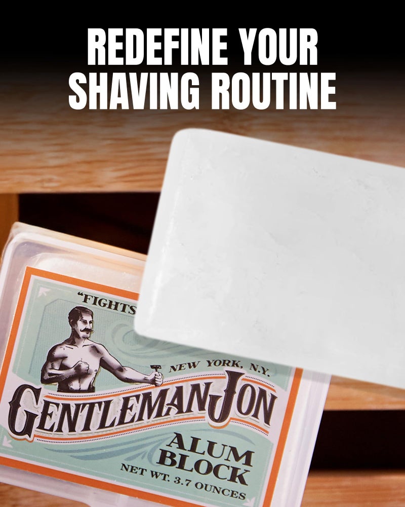 Gentleman Jon 3.7 Ounce Alum Block in Plastic Case - Upgrade Your Shave - Soothing Aftershave Solution for Shaving Razor Burn Relief - Travel Friendly Durable Plastic Case Included, Aftershave for Men - Image 5