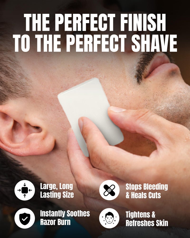 Gentleman Jon 3.7 Ounce Alum Block in Plastic Case - Upgrade Your Shave - Soothing Aftershave Solution for Shaving Razor Burn Relief - Travel Friendly Durable Plastic Case Included, Aftershave for Men - Image 3