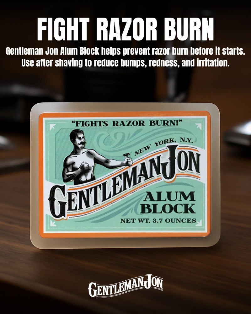 Gentleman Jon 3.7 Ounce Alum Block in Plastic Case - Upgrade Your Shave - Soothing Aftershave Solution for Shaving Razor Burn Relief - Travel Friendly Durable Plastic Case Included, Aftershave for Men - Image 2