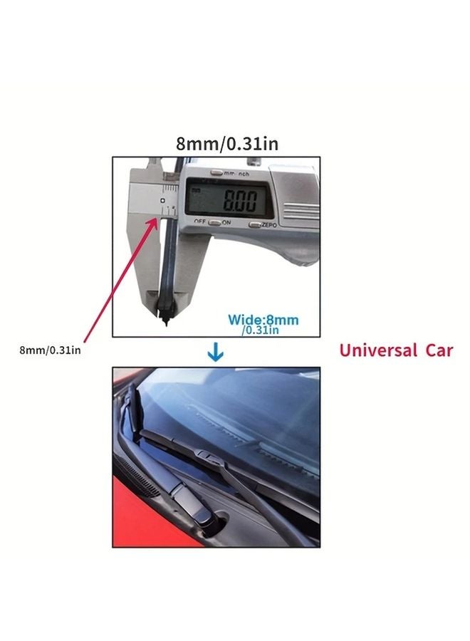 2pcs 22 Inch 550mm Universal Hybrid Frame Car Wiper Blades with Insert Rubber - Image 3
