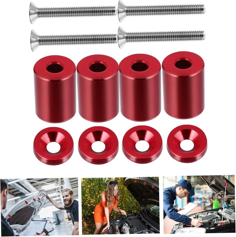 JECOMPRIS Professional Aluminum Alloy Hood Riser Engine Ventilation Kit for Car Modification - Image 4