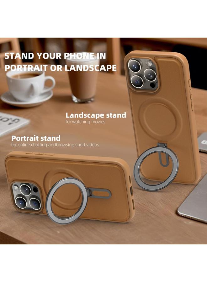 S-TOP Case For iPhone 13 Pro Silver Shield MagSafe Holder Shockproof Phone Case - Image 2