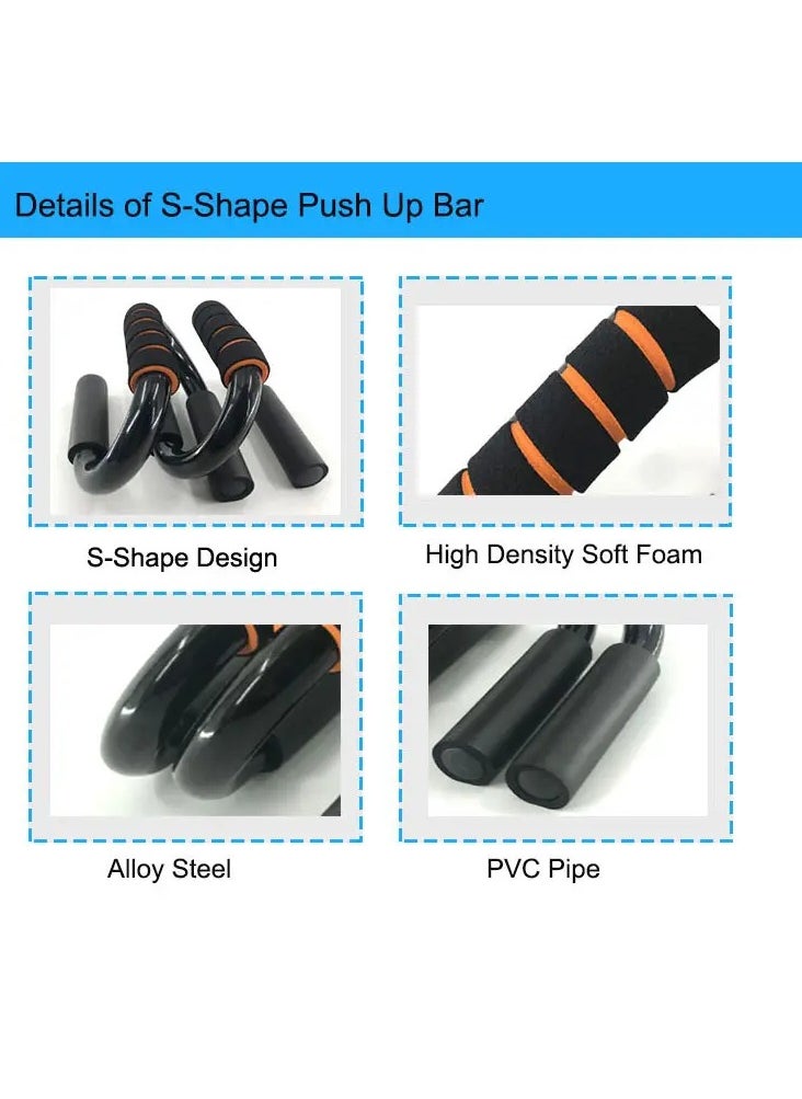 GULFLINK Portable Fitness Equipment Push-up Stand Bar Blue/Black  - Image 4