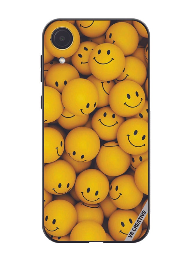VR CREATIVE Protective Case Cover For Samsung Galaxy A03 Core Smiley Design Multicolour - Image 1