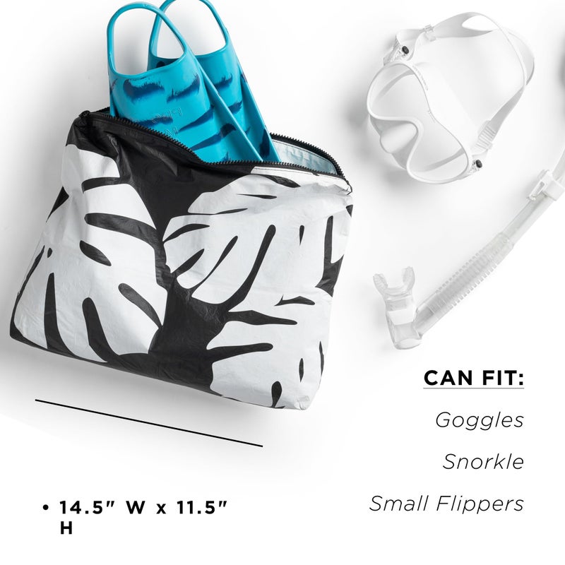 ALOHA Collection Max Pouch - Max Monstera in Seaweed - Image 5