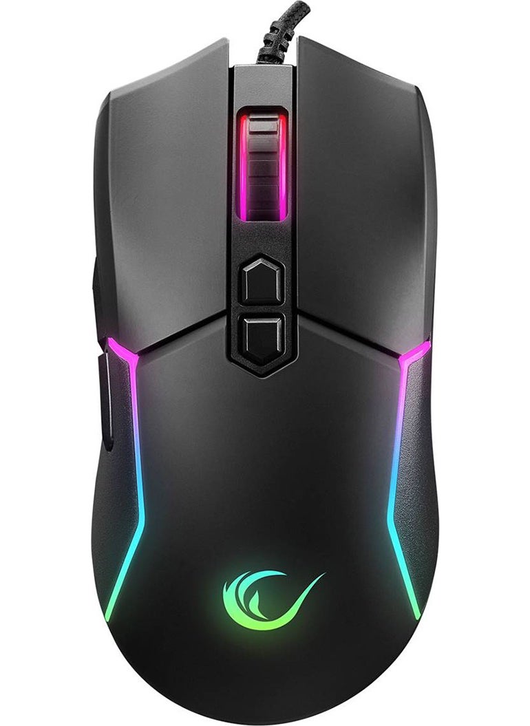 Rampage SMX-R28 Cool RGB Light + Macro 7200DPI / 1000hz Gaming Mouse Professional Mouse  - Image 2