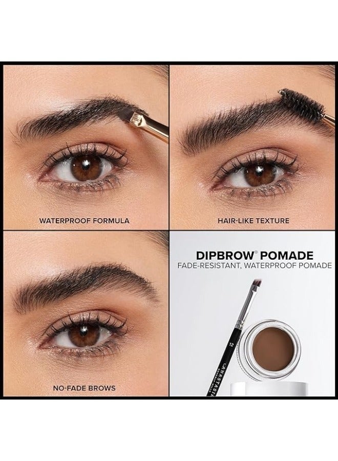 بودرة حواجب كريمية مقاومة للماء بلون الشوكولاتة – تركيبة طويلة الثبات ضد التلطخ لتعبئة وتحديد الحواجب بلمسة نهائية مطفية، مكياج احترافي للحواجب - Image 4