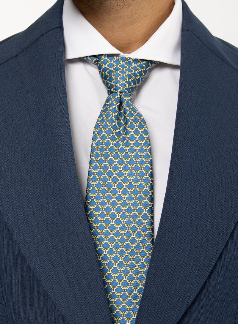 Elliot Martin Elliot Martin tie 100% Silk Twill neck ties Premium Men's Tie (navy blue)  - Image 3