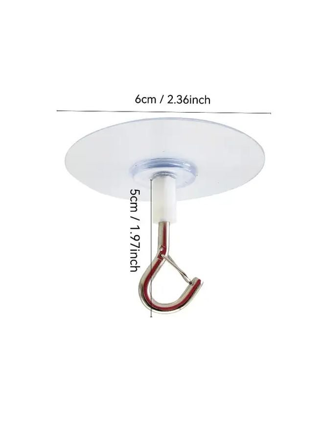 4pcs Heavy Duty Self Adhesive Ceiling Hooks No Drill Installation For Decor - Image 3