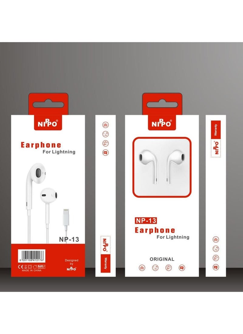 Nippo - Nippo Earphone For Lightning NP-13 - Image 1