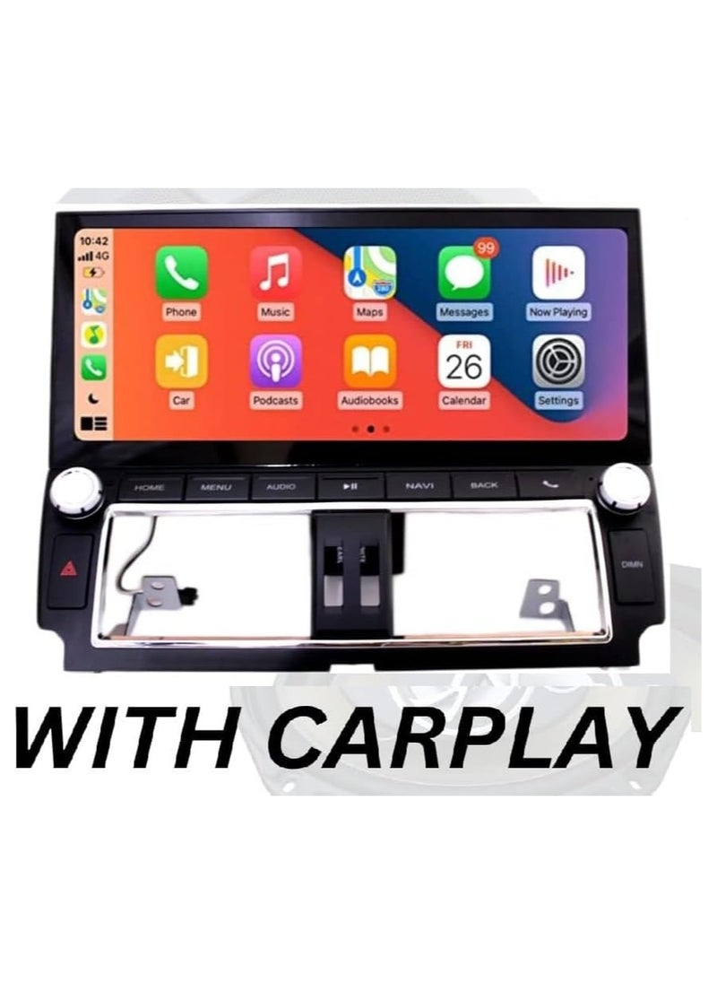 SHEZA STAR - Android Car Stereo for Toyota Prado 2014-2017 8GB RAM 128GB ROM With 360 Camera, SIM Card, Carplay, M-Link Wi-Fi BT, Radio GPS, 12.3 Inch IPS.QLED Touch Screen with AHD Camera Included - Image 1