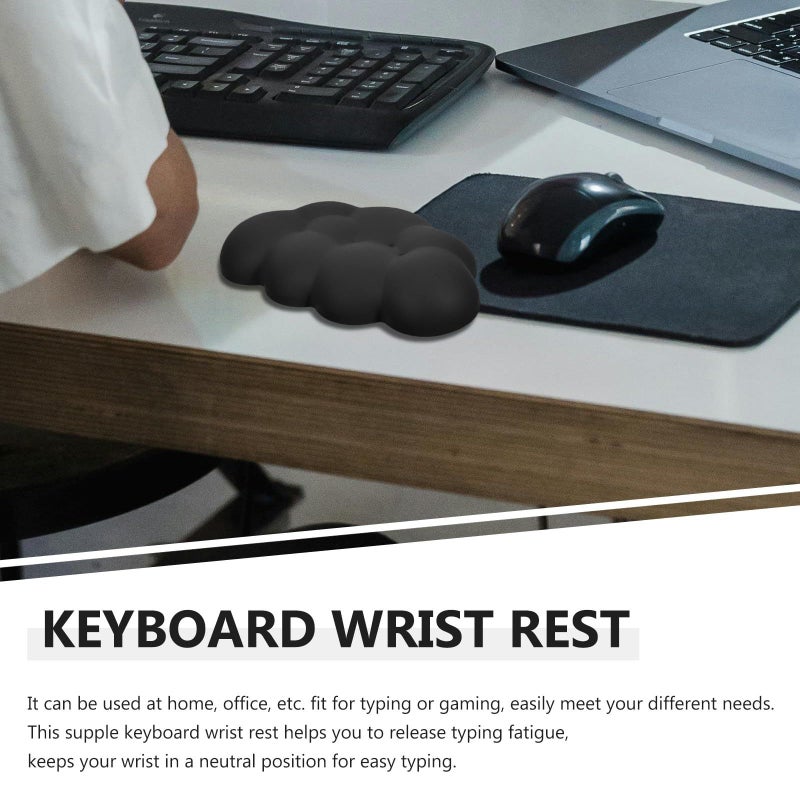 Ergonomic Memory Foam Wrist Rest Compact Size for Office Home Keyboard Typing Support - Image 4