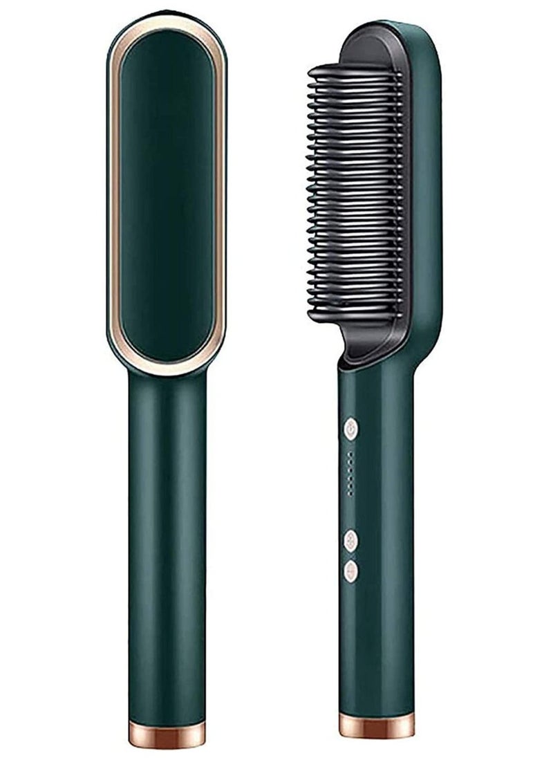 Professional Electric Hair Straightener Brush Heated Comb Straightening Combs Men Beard Hair Straight and Curly Styling Tools