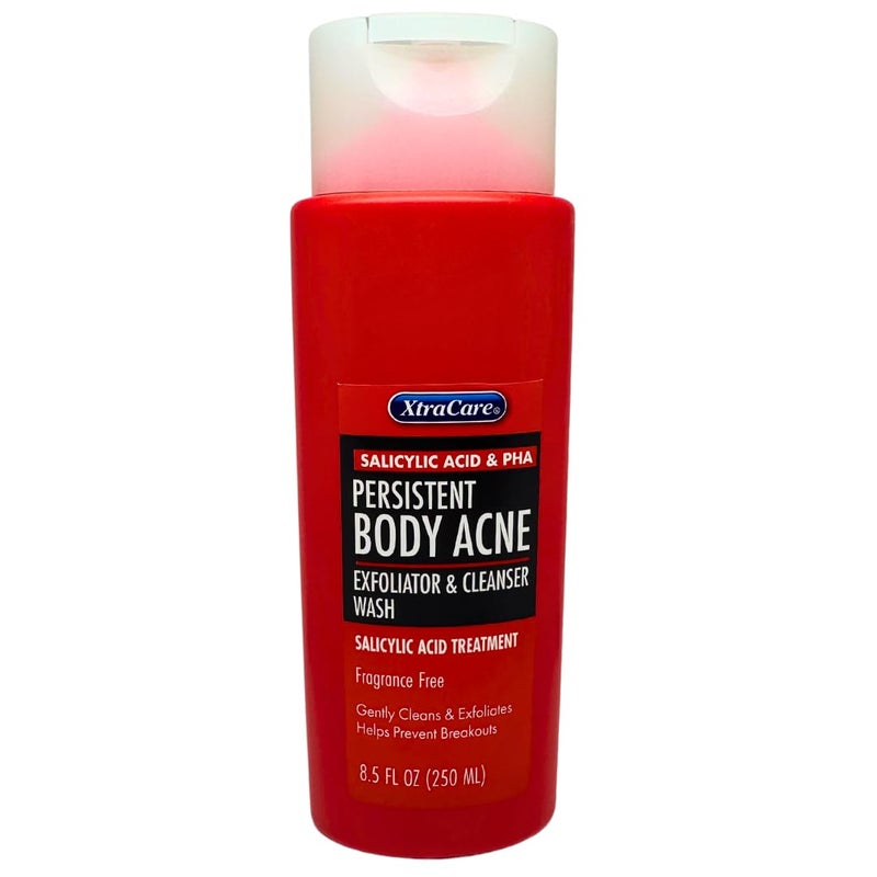 Persistent Body Acne Exfoliator  Cleanser Body Wash Fragrance Free 85 oz