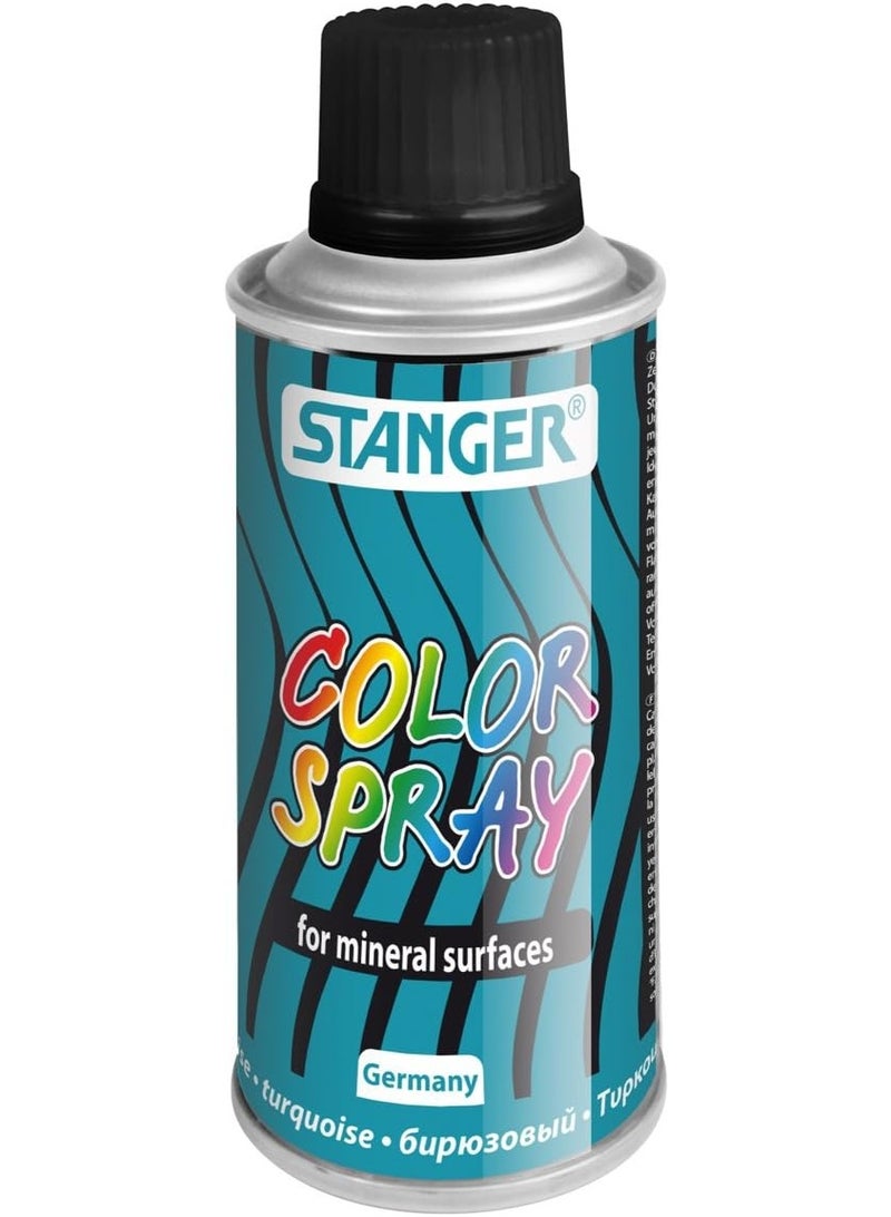 STANGER Colored Spray Paint from Stanger, 150 ml, Turquoise Color, Model 115000