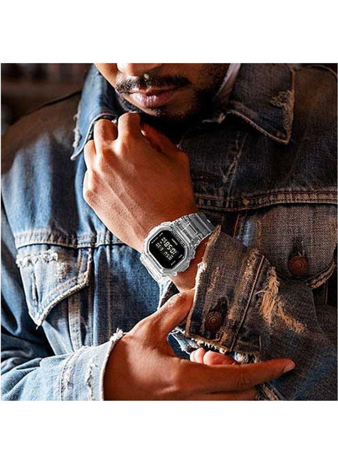 كاسيو ساعة يد رقمية بسوار من المطاط طراز Dw-5600Ske-7Dr رجال - Image 2