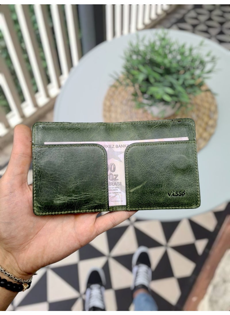 VISSO - 657 Calfskin Magnetic Men's Women's Card Holder Bag Wallet Stylish Hand Bag - Image 1