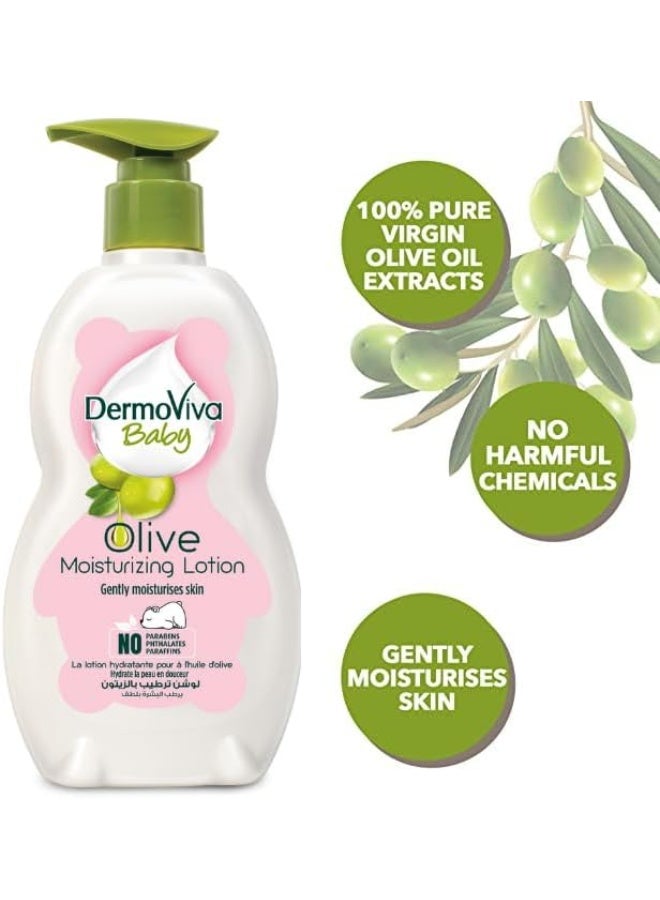 DermoViva Baby Olive Lotion With Virgin Olive Oil No Harmful Ingredients 200 Ml - Image 3