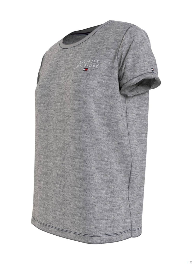 Women's Original Logo Lounge T-Shirt - Cotton, Grey - pzsku/Z2D286BBB0653AF9FEE46Z/45/_/1738753860/87727c2e-0fa9-4fc3-a169-3ee1f22e4e78