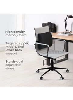 Zibuyu HANNEA® Back Support Cushion for Chair 3D Breathable Mesh Memory Foam Lumbar Support Cushion Lower Back Cushion Backrest Cushion for Back Pain Support Cushion for Car, Office Seat Women & Men - Black  - Image 4