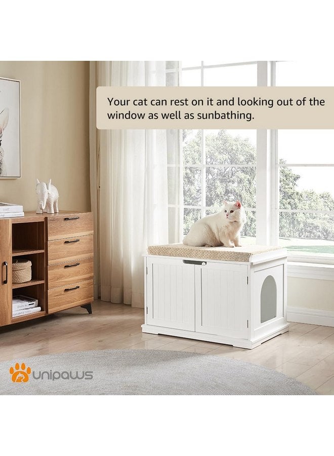 unipaws Cat Bed for Kitty or Small Dogs, Pet Bed with Removable Cover, Easy to Clean - Image 4