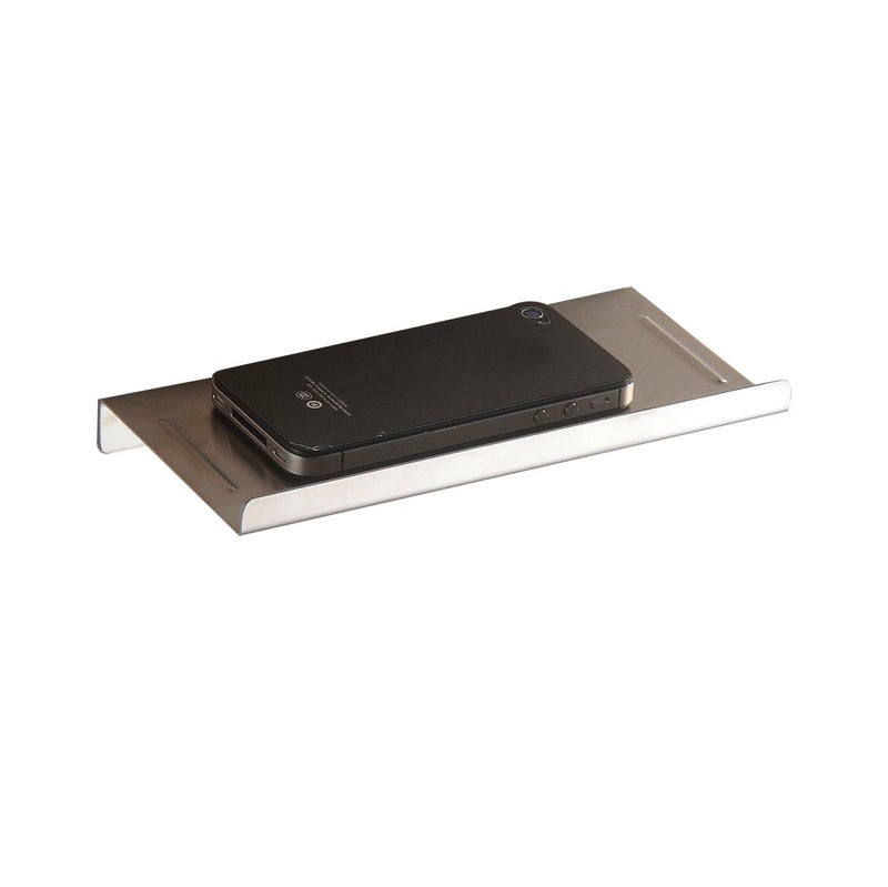 Aothpher Wall Mounted Stainless Steel Bathroom Toilet Phone Holder ShelfChrome Mirror Polished and AntiSlip Style