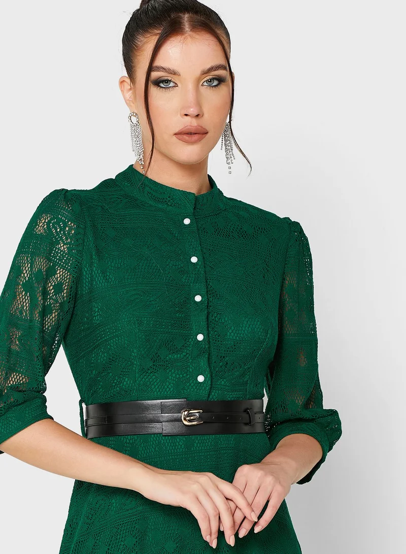 Khizana Lace A-Line Dress