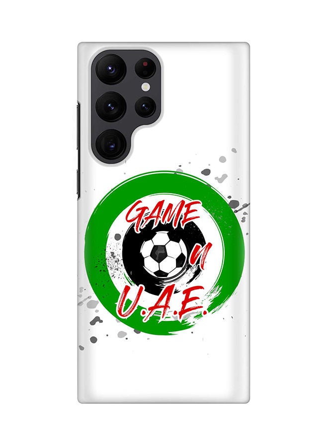 ستايلايزد جراب لهاتف جالاكسي S22 ألترا  5G رفيع سناب كلاسيك سيريز شيلد بطباعة نهائية غير لامعة - لعبة على الامارات - Image 1