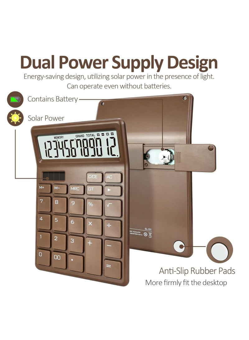 Loquat Standard Graphing Calculators 12 Digit, Scientific Basic Calculator with Lcd Perfect for Home, Office,and School - Image 4