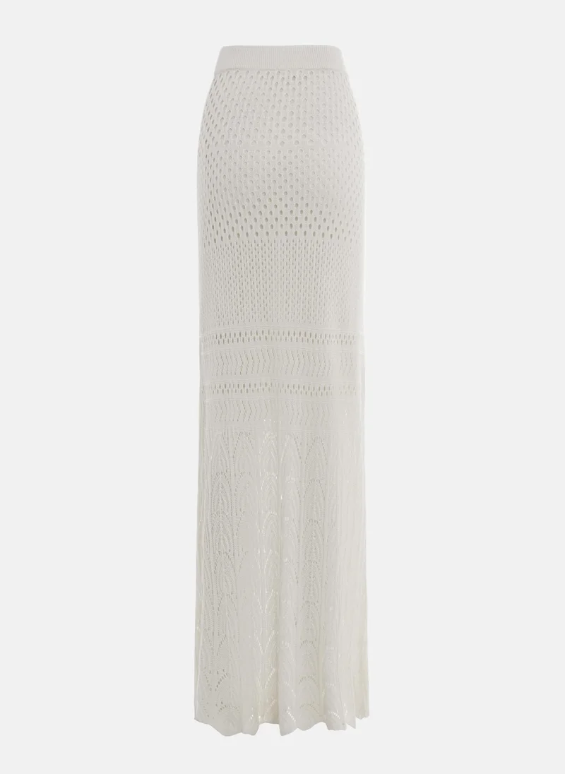 Lichi Openwork knit maxi skirt