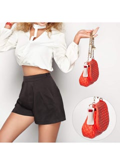 BOAO Boao 10 Pieces Lipstick Keychain Holder Lip Balm Holder Keychain Clip on Sleeve Colorful Lipstick Pocket Keychain Bag Accessories for Women  - Image 3