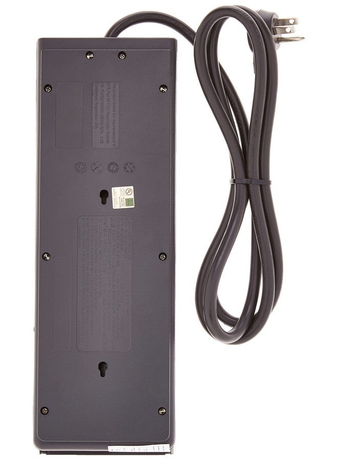 belkin شريط طاقة مزود بـ 8 منافذ واقٍ من التيار الزائد بمقبس مسطح، سلك بطول 6 أقدام، مثالي لأجهزة الكمبيوتر والمسرح المنزلي والأجهزة المنزلية ومعدات المكتب (3550 جول) عبوة من 3 قطع - Image 4