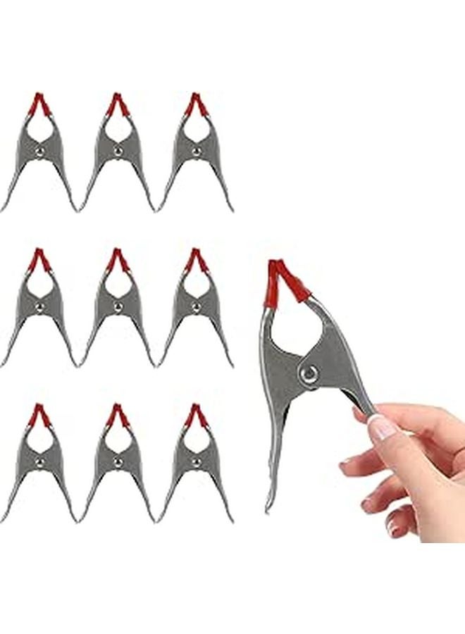 6 Inch Thickened A Shape Spring Clamps Iron Woodworking Clips Quick Release For Carpentry And Stone Fixing 10 Pack - Image 1