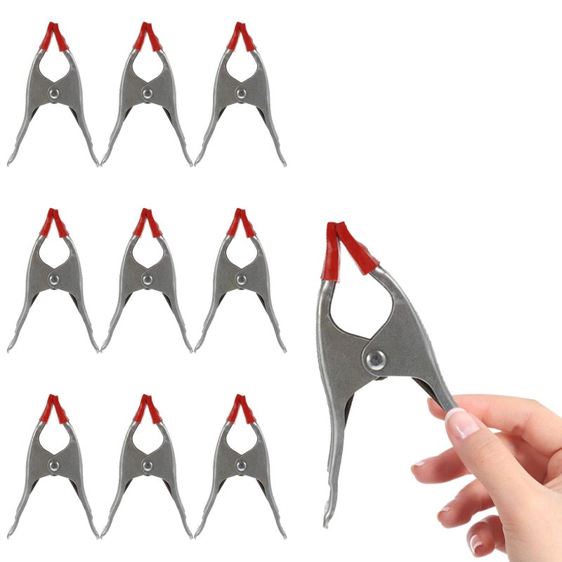 6 Inch Thickened A Shape Spring Clamps Iron Woodworking Clips Quick Release For Carpentry And Stone Fixing 10 Pack - Image 2