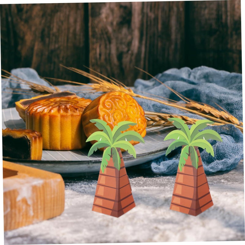 Unomor 10-Pack Paper Candy Holders Hawaiian Party Favors Yellow - Image 5