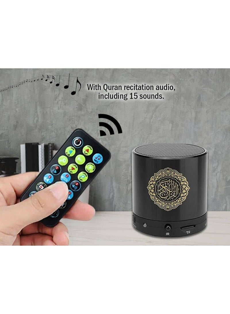 مكبر صوت للتحكم عن بعد، مكبر صوت محمول للقرآن، مشغل MP3، 8 جيجابايت TF FM، مترجم القرآن الكريم USB قابل لإعادة الشحن، رقمي آمن، مايكرو SD للقرآن الذكي، مكبر صوت بلوتوث مع جهاز تحكم عن بعد، قابل لإعادة الشحن - Image 2