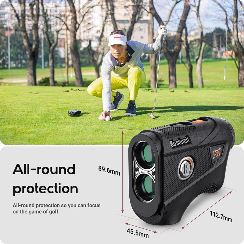 TUSITA غطاء سيليكون TUSITA متوافق مع جهاز قياس المسافة بالليزر Bushnell Tour V6 / Tour V6 Shift - أسود - Image 3