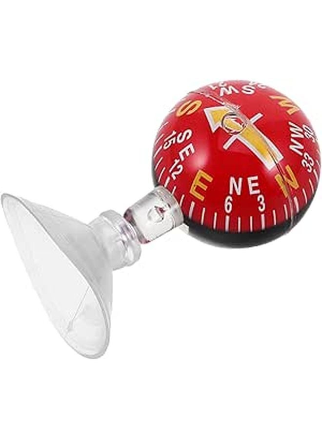High Precision Suction Cup Compass Ball For Car Dashboard Boat Outdoor Navigation - Image 1