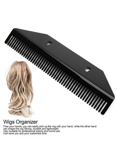 Brrnoo Hair Extension Holder Hair Extension Acrylic Hair Strands Holder Display Lightweight Wigs Organizer(Black 2)  - Image 3