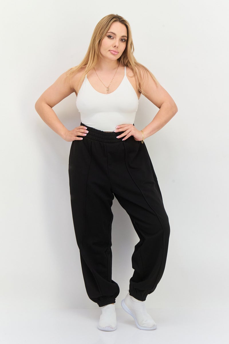 PUMA سروال تدريب مريح للنساء، أسود - Image 3