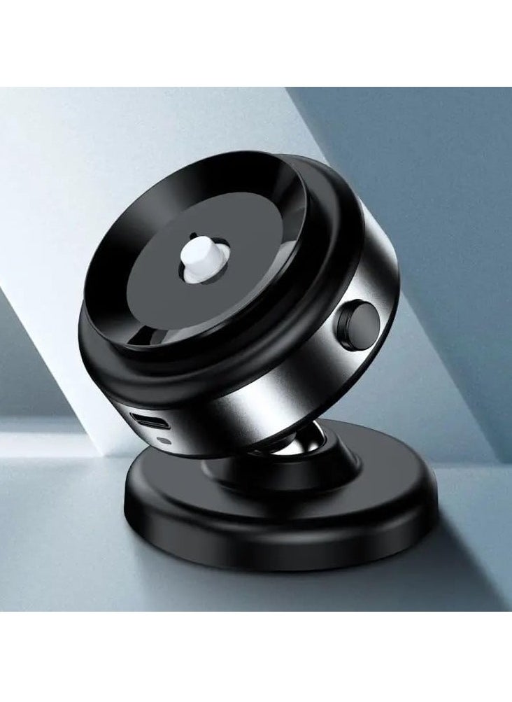 ELTRAZONE Wireless Vacuum Suction Magnetic Car Phone Holder with 360° Rotation – Multi-Functional Secure Car Mount (Black) - Image 2