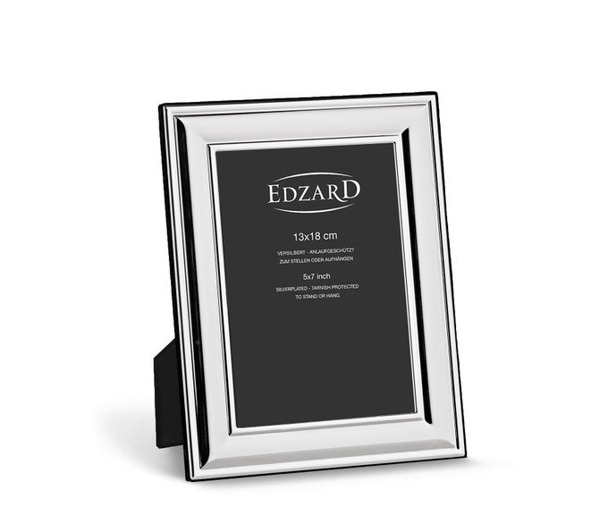 PHOTO FRAME SUNSET 5X7 INCH 13X18 CM SILVER PLATED PICTURE FRAME TARNISH PROTECTED