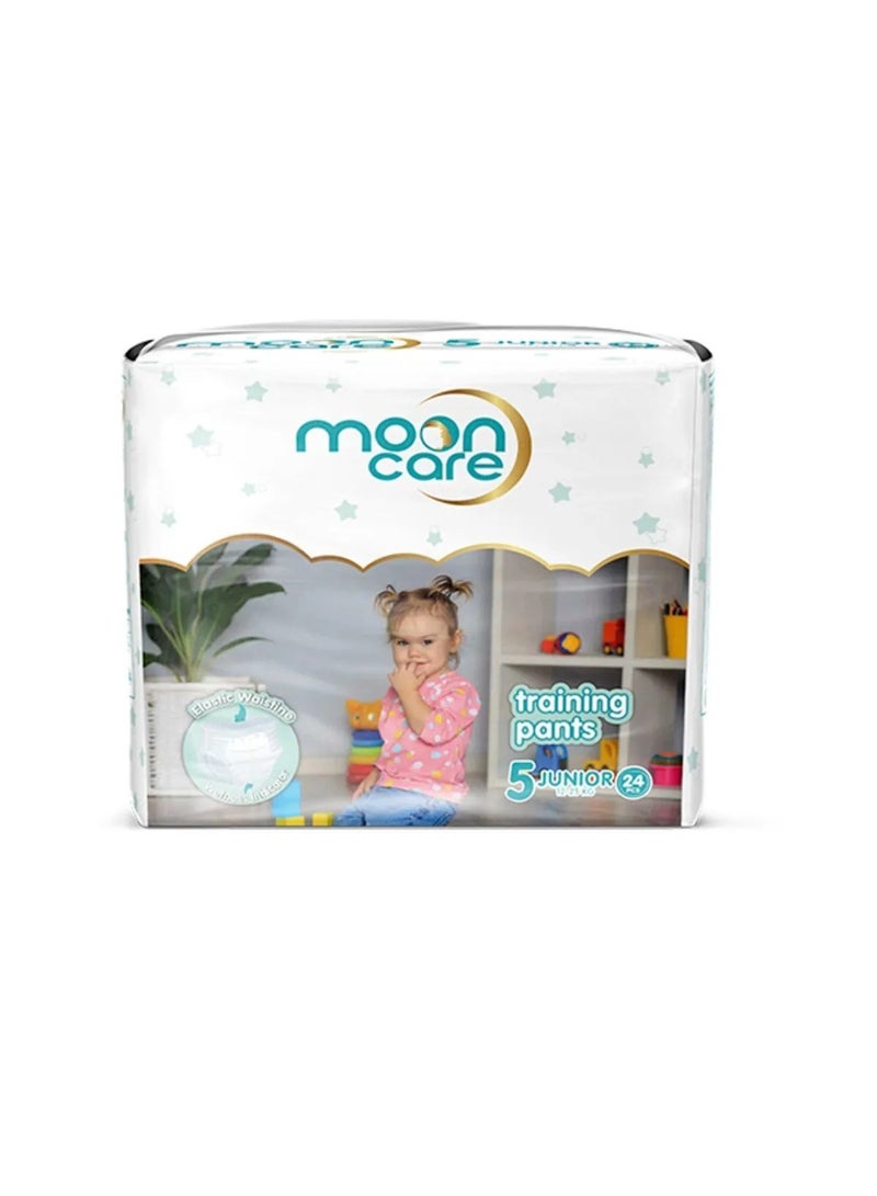 MOON Care Eco Package Panty Diapers - Junior Size 5 - 24 Pieces - Image 1