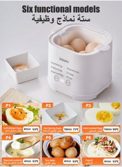 Kawu KAWU Automatic Rapid Egg Cooker. with Digital Display. Auto Shut Off and Beep Alarm. for Eggs. Hot Spring Egg. Egg Custard. Tea Egg. Yogurt  - Image 5